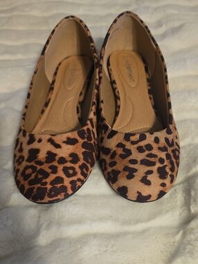 Lane Bryant Leopard Print Ballet Flats - Tan & Brown